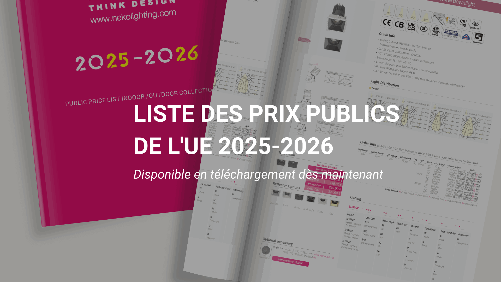 NEKO&rsquo;s Latest Euro Public Price List-fr